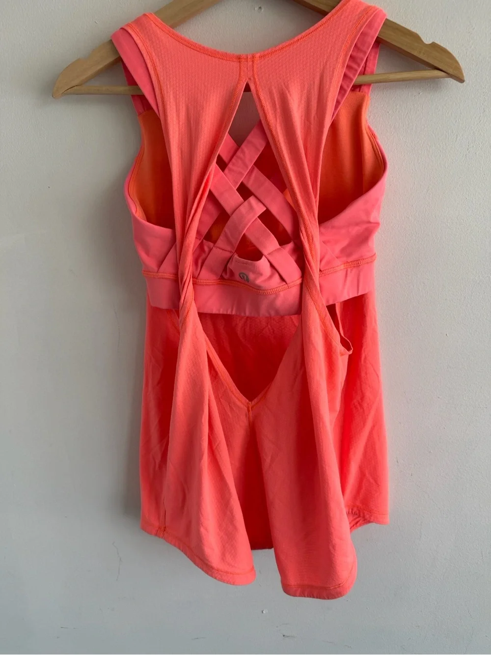 lululemon athletica Coral Racerback Tank with Built-In Shelf Bra